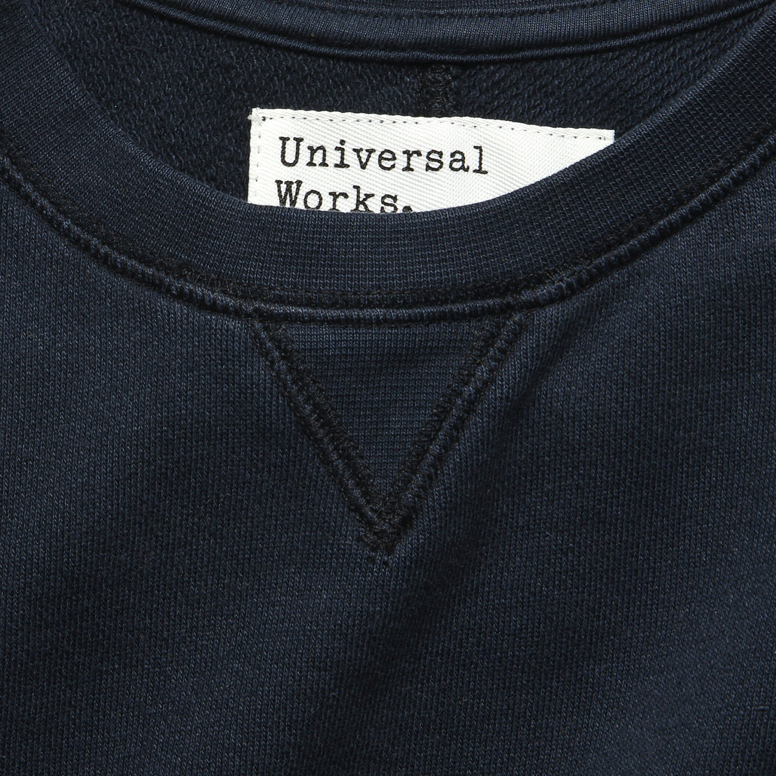 Crew Fleece Sweatshirt - Navy - Universal Works - STAG Provisions - Tops - Fleece / Sweatshirt