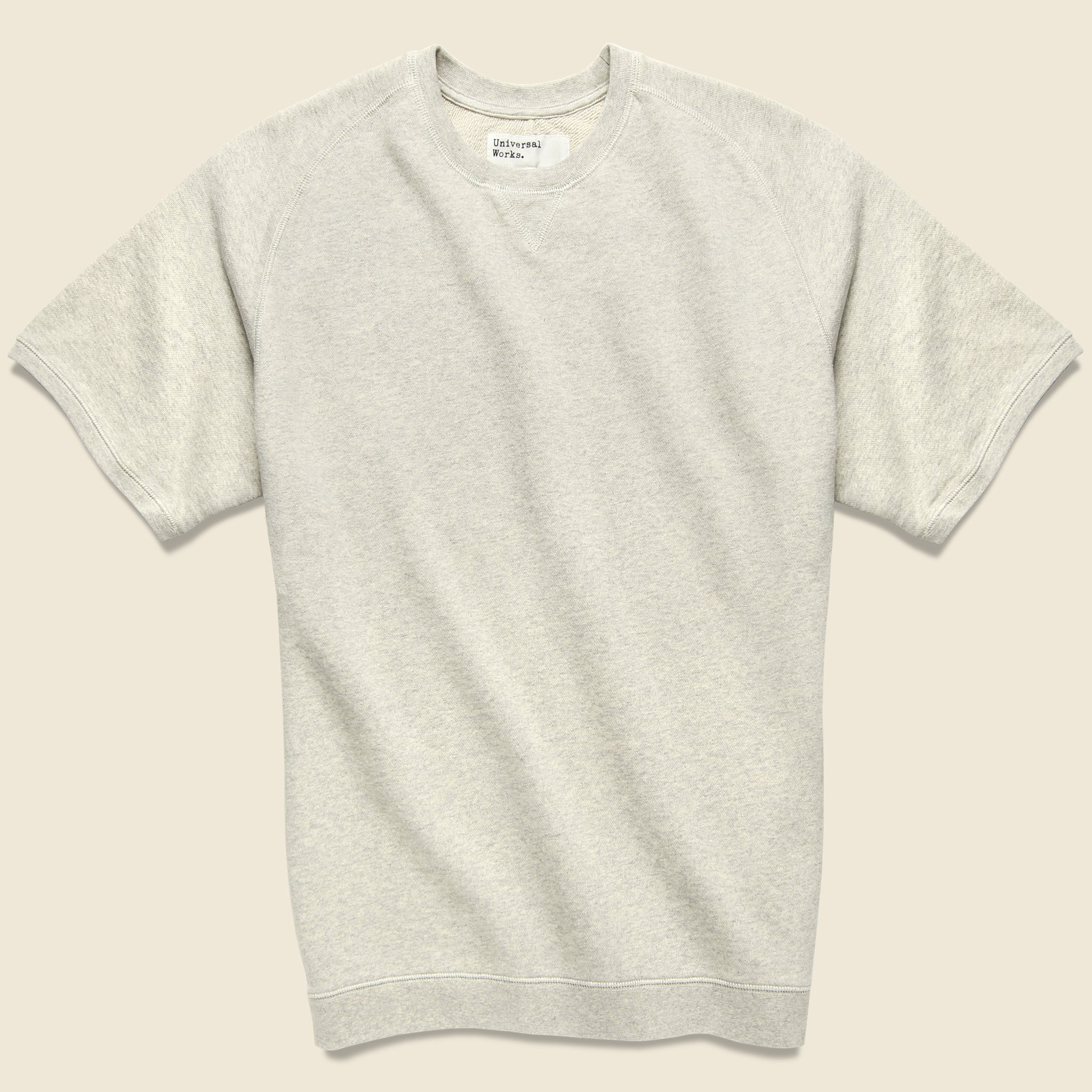 Crew Fleece Sweatshirt - Sand Marl - Universal Works - STAG Provisions - Tops - Fleece / Sweatshirt