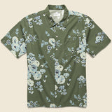 Road Shirt - Olive Flower - Universal Works - STAG Provisions - Tops - S/S Woven - Floral