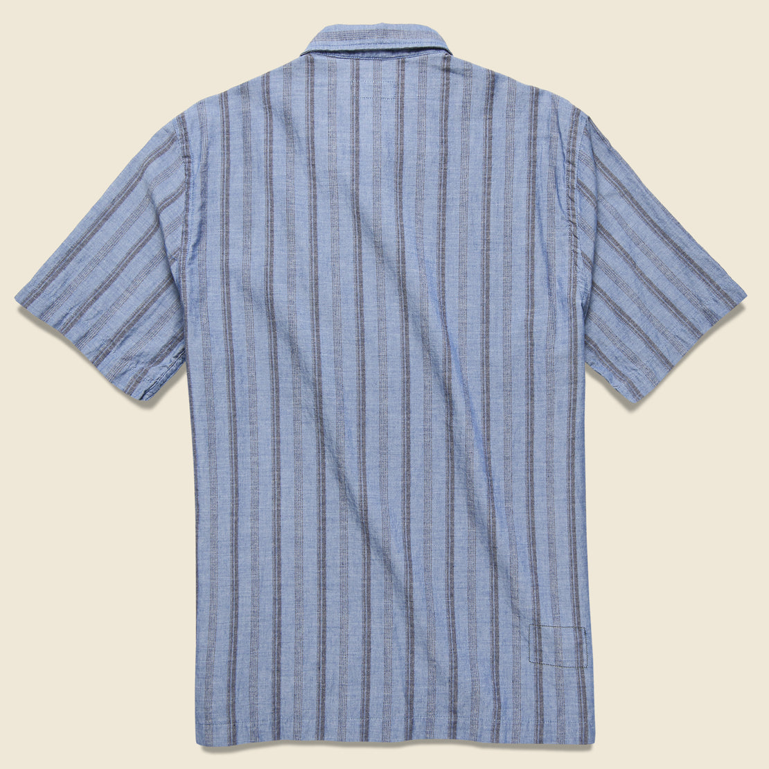 Road Shirt - Blue Cesar Stripe - Universal Works - STAG Provisions - Tops - S/S Woven - Stripe