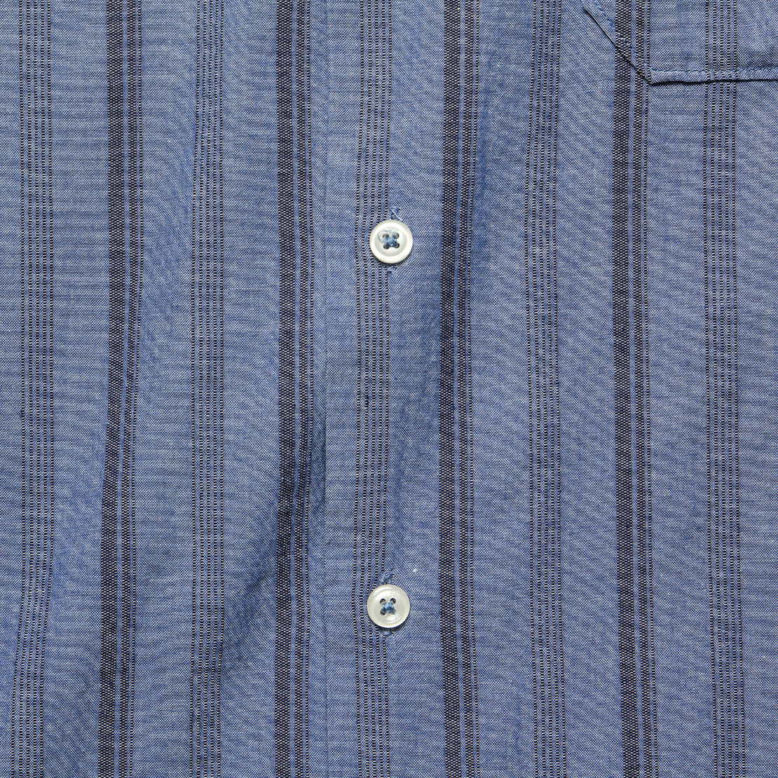 Road Shirt - Blue Cesar Stripe - Universal Works - STAG Provisions - Tops - S/S Woven - Stripe