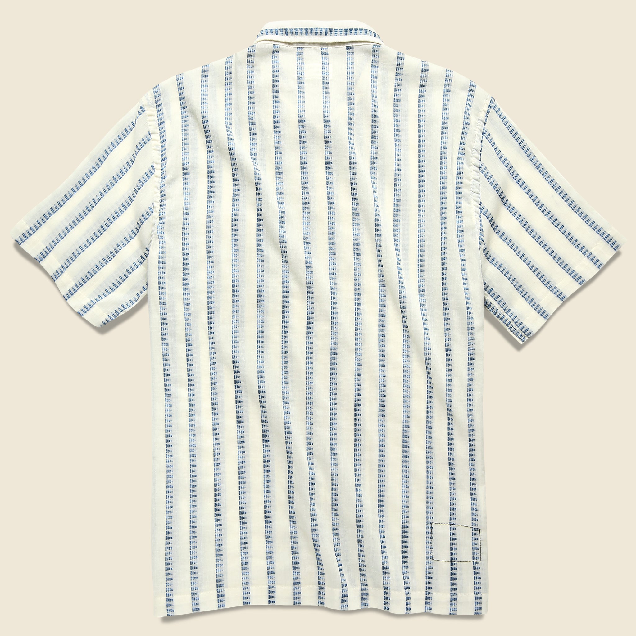 
                          Road Shirt - White Hendrix Stripe - Universal Works - STAG Provisions - Tops - S/S Woven - Stripe
                        