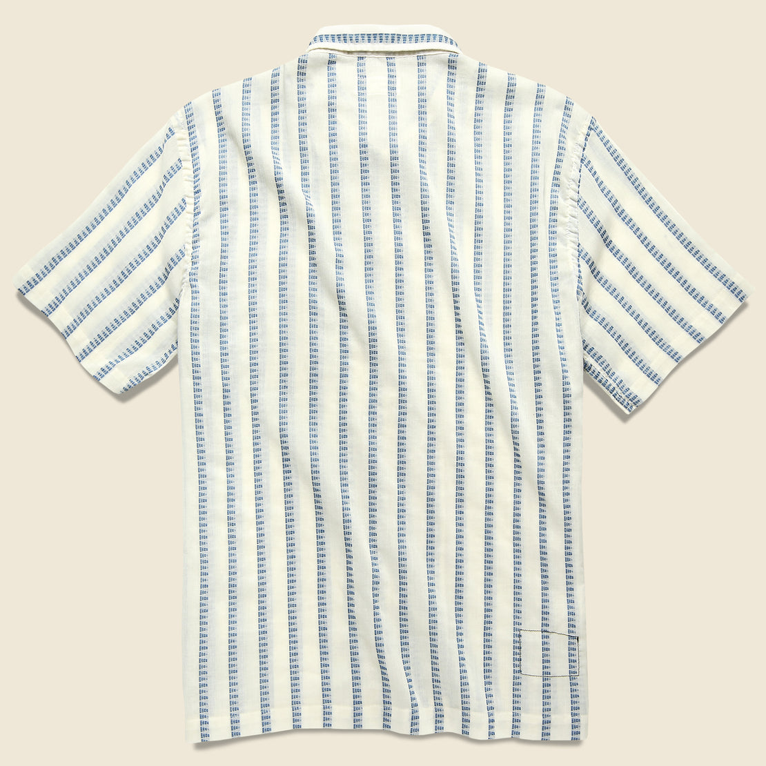 Road Shirt - White Hendrix Stripe - Universal Works - STAG Provisions - Tops - S/S Woven - Stripe
