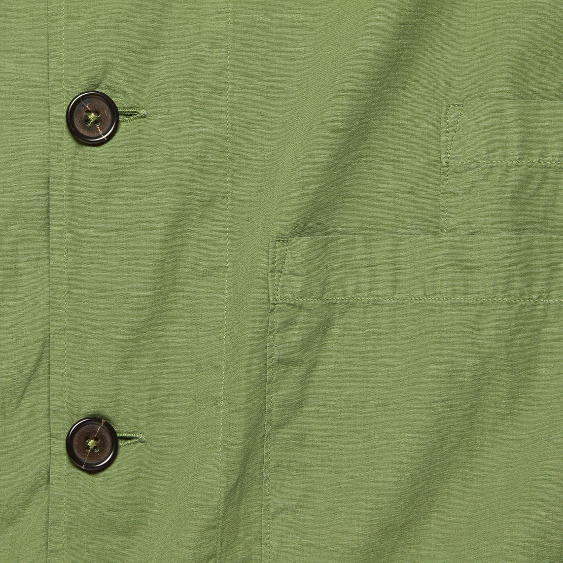 Bakers Poplin Overshirt - Olive - Universal Works - STAG Provisions - Outerwear - Shirt Jacket