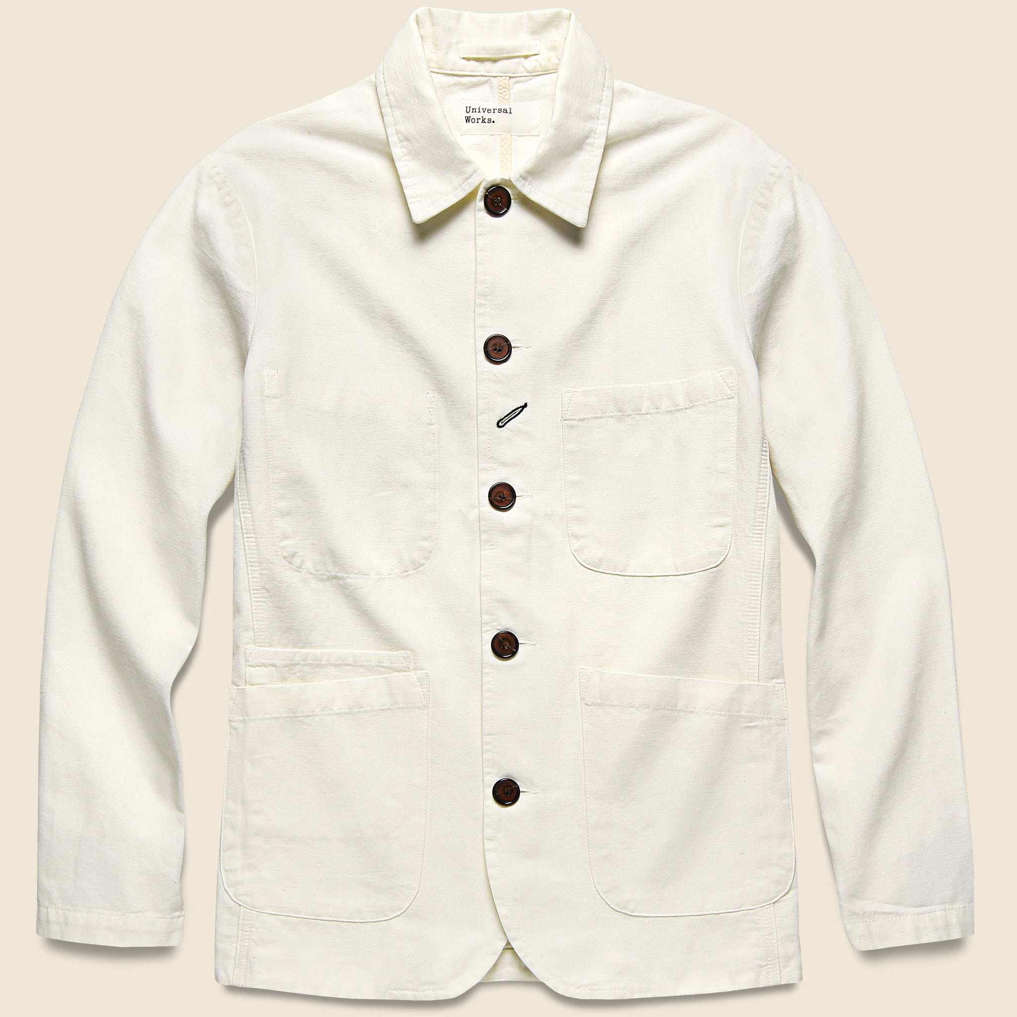 Bakers Jacket - Ecru - Universal Works - STAG Provisions - Outerwear - Coat / Jacket
