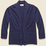 Tie Front Jacket - Indigo Herringbone Denim - Universal Works - STAG Provisions - Tops - L/S Woven - Overshirt
