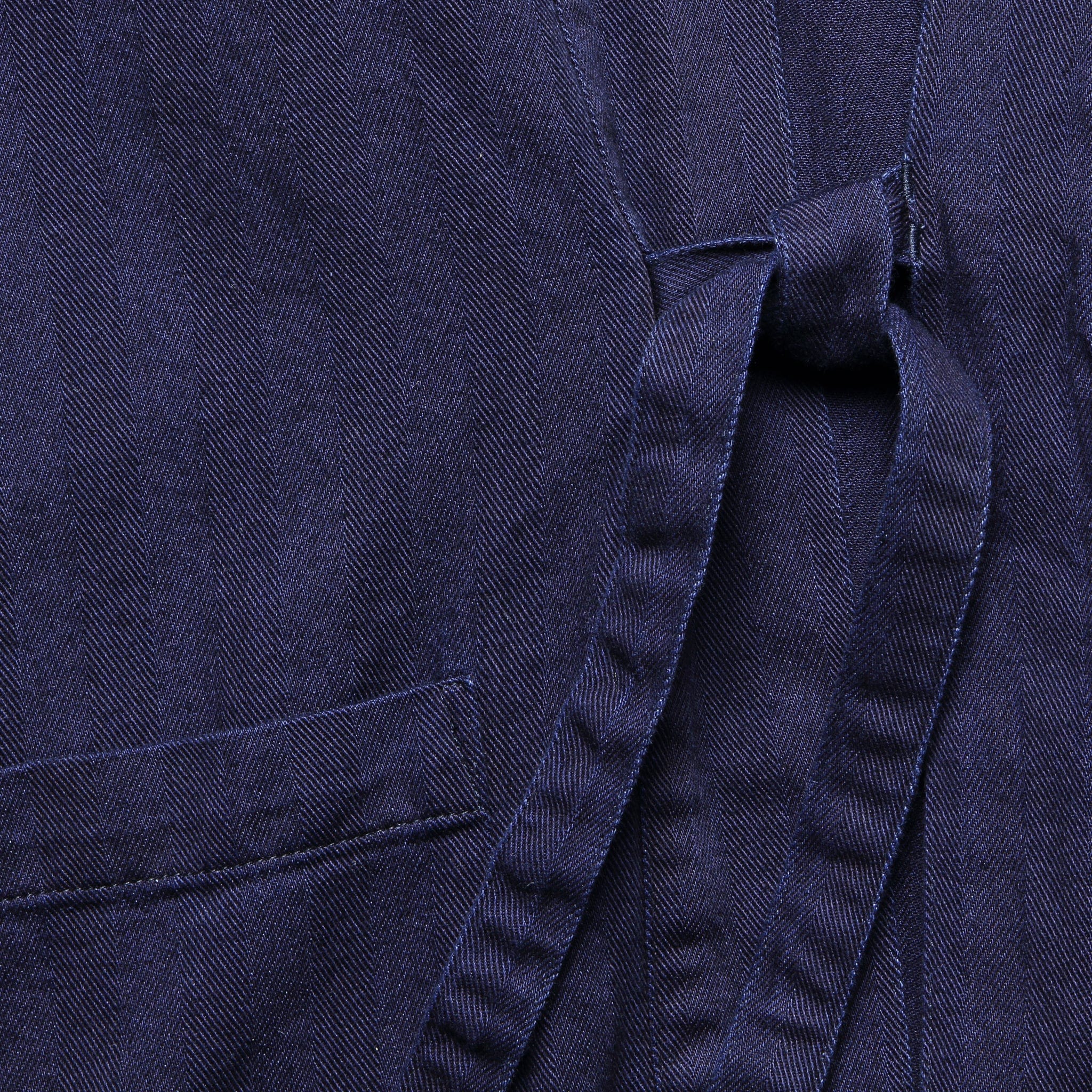 
                          Tie Front Jacket - Indigo Herringbone Denim - Universal Works - STAG Provisions - Tops - L/S Woven - Overshirt
                        