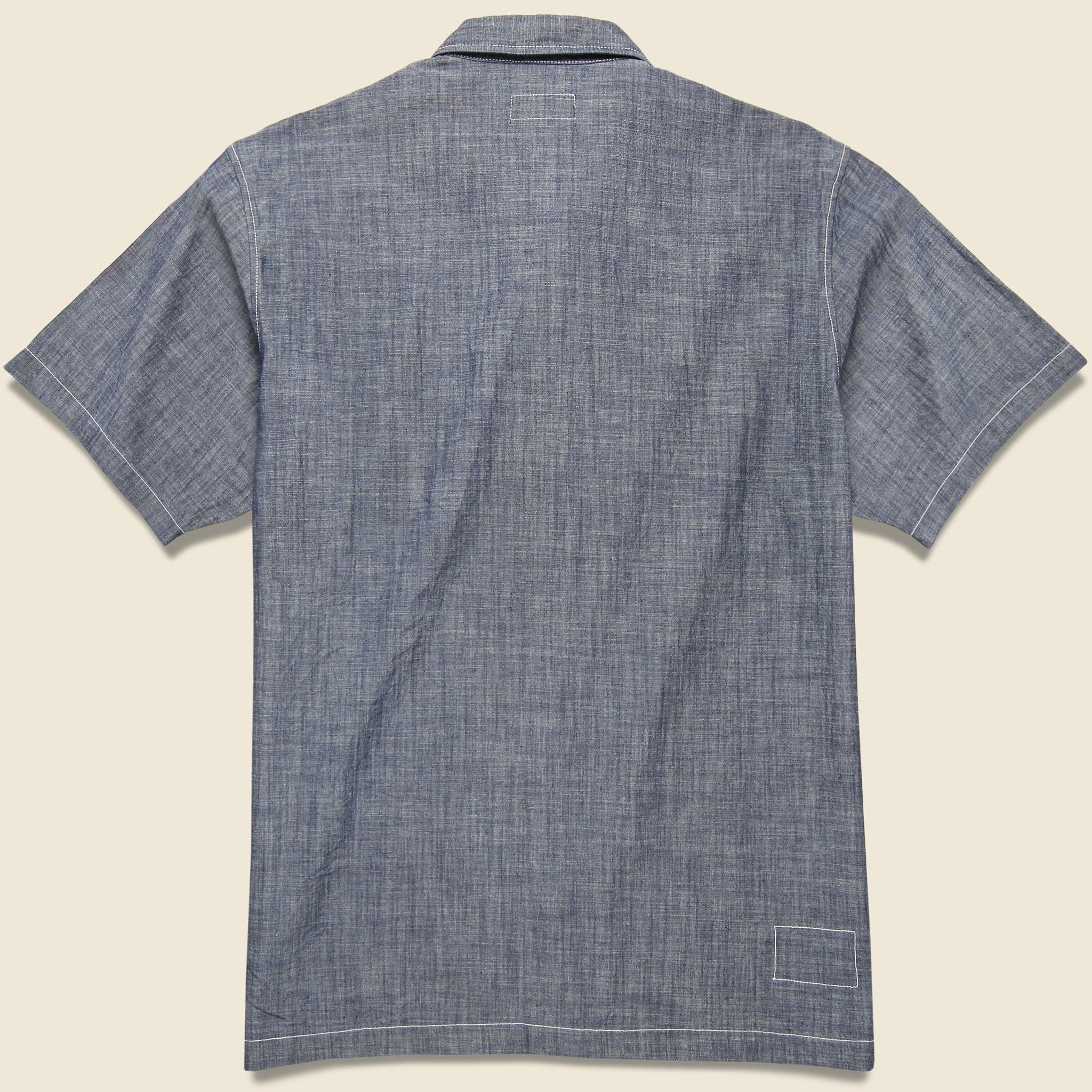 
                          The Summer Overshirt - Indigo Chambray - Universal Works - STAG Provisions - Tops - S/S Woven - Solid
                        