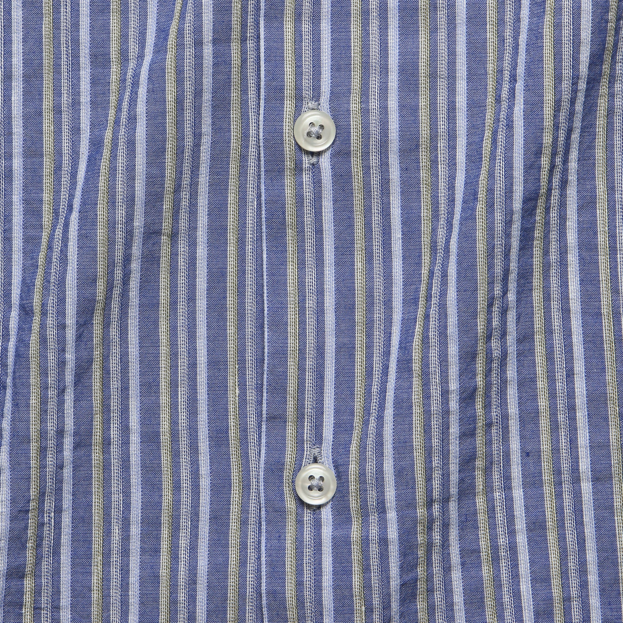 
                          Road Shirt - Blue Elton 2 Stripe - Universal Works - STAG Provisions - Tops - S/S Woven - Stripe
                        