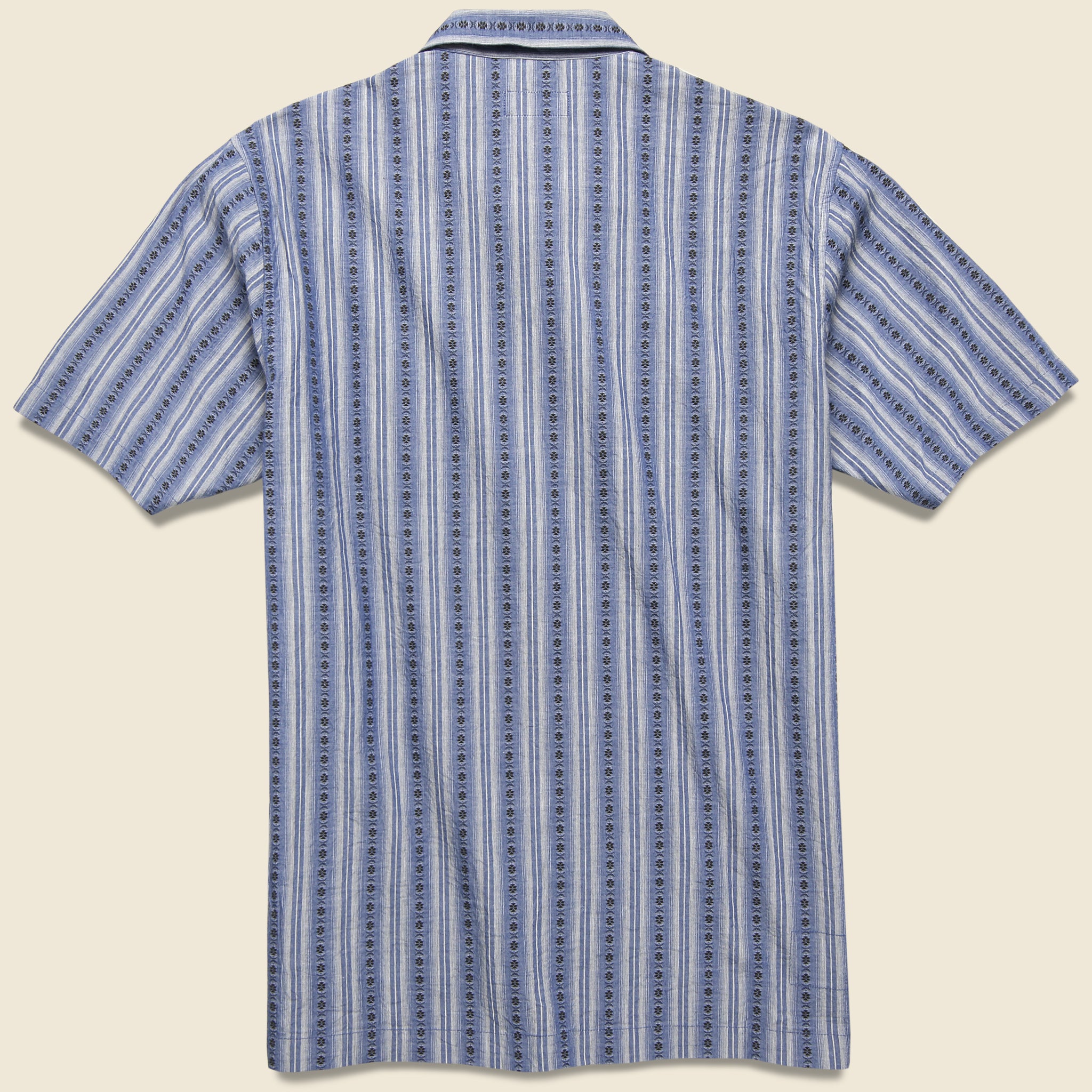 Road Summer Shirt - Blue Stripe - Universal Works - STAG Provisions - Tops - S/S Woven - Stripe