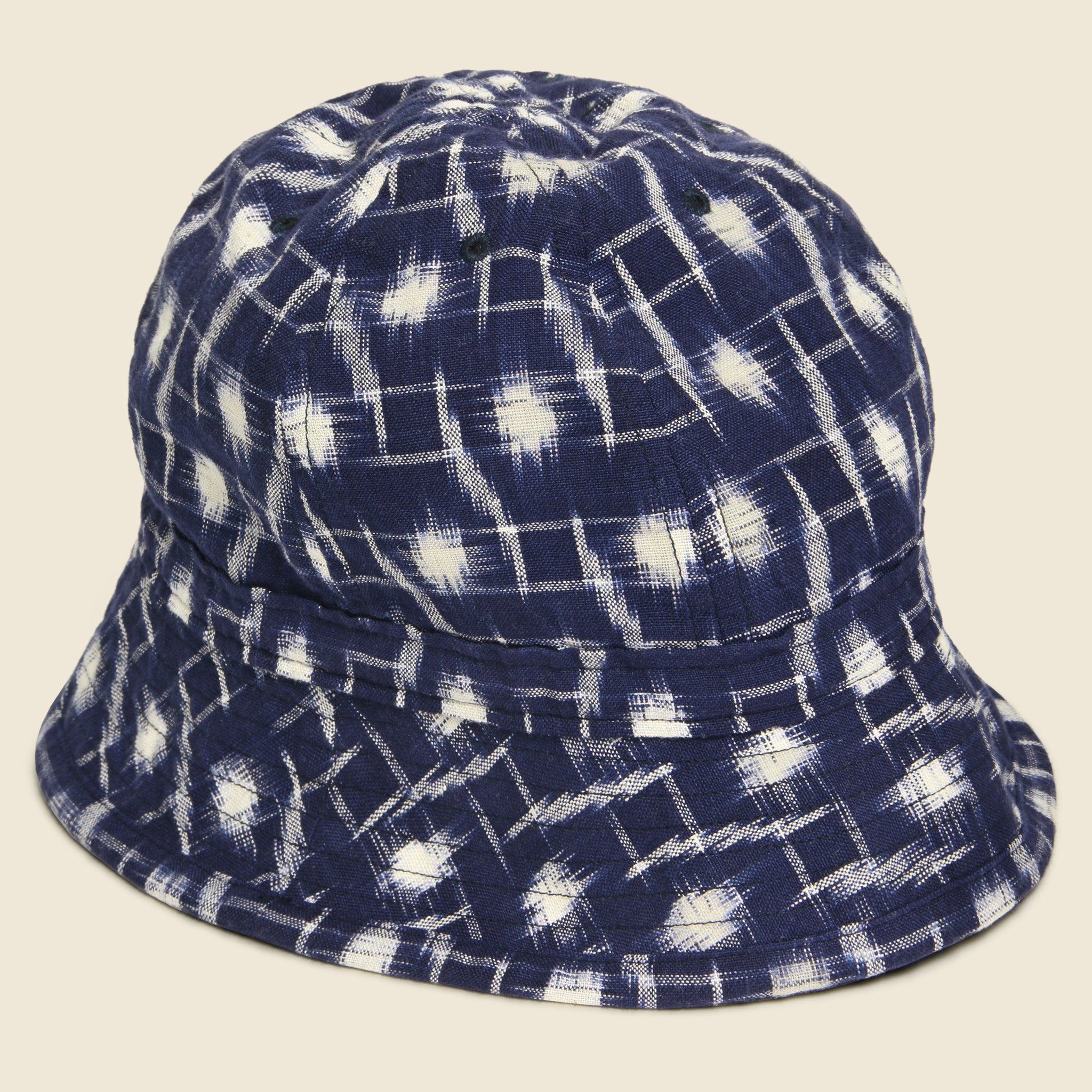 Handloom Ikat Naval Hat - Indigo - Universal Works - STAG Provisions - Accessories - Hats