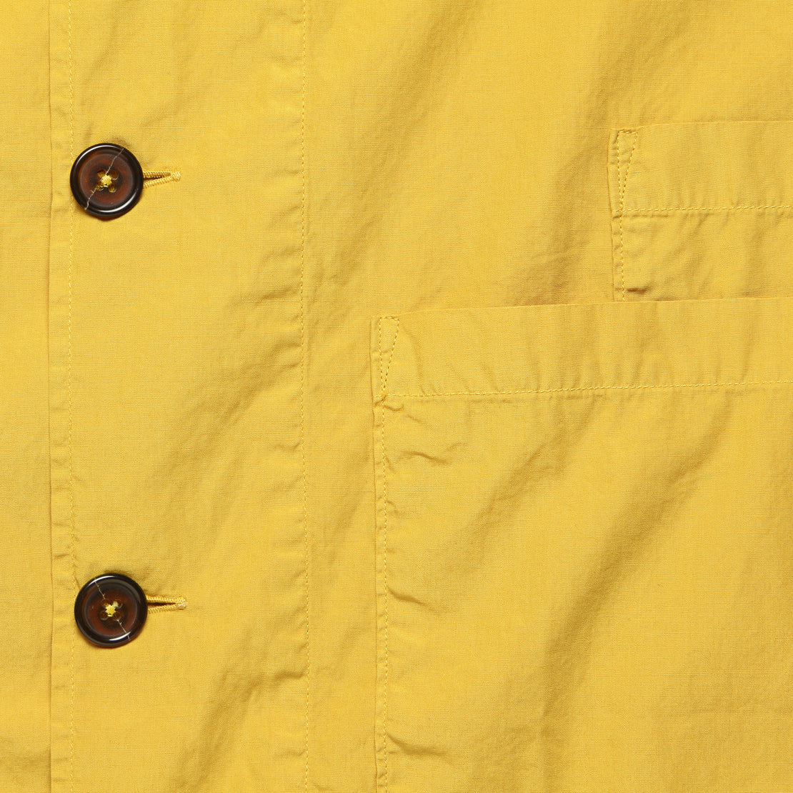 Bakers Poplin Overshirt - Gold - Universal Works - STAG Provisions - Outerwear - Shirt Jacket