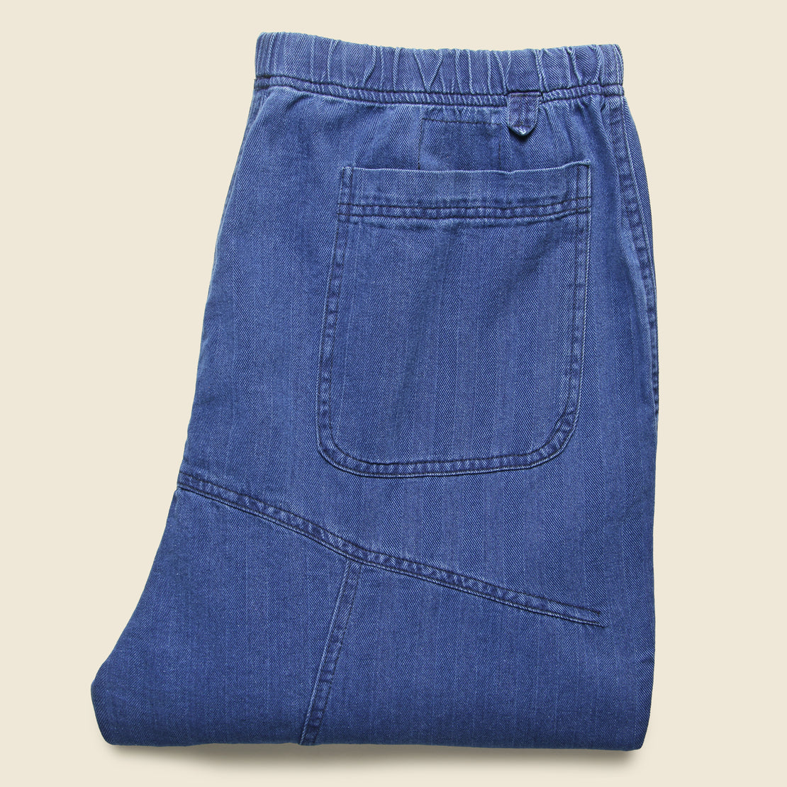 Herringbone Denim Kyoto Work Pant - Washed Indigo - Universal Works - STAG Provisions - Pants - Denim