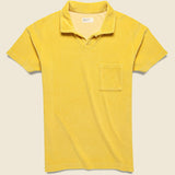 Terry Fleece Vacation Polo - Gold - Universal Works - STAG Provisions - Tops - S/S Knit