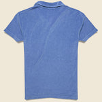 Terry Fleece Vacation Polo - Blue - Universal Works - STAG Provisions - Tops - S/S Knit