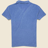 Terry Fleece Vacation Polo - Blue - Universal Works - STAG Provisions - Tops - S/S Knit