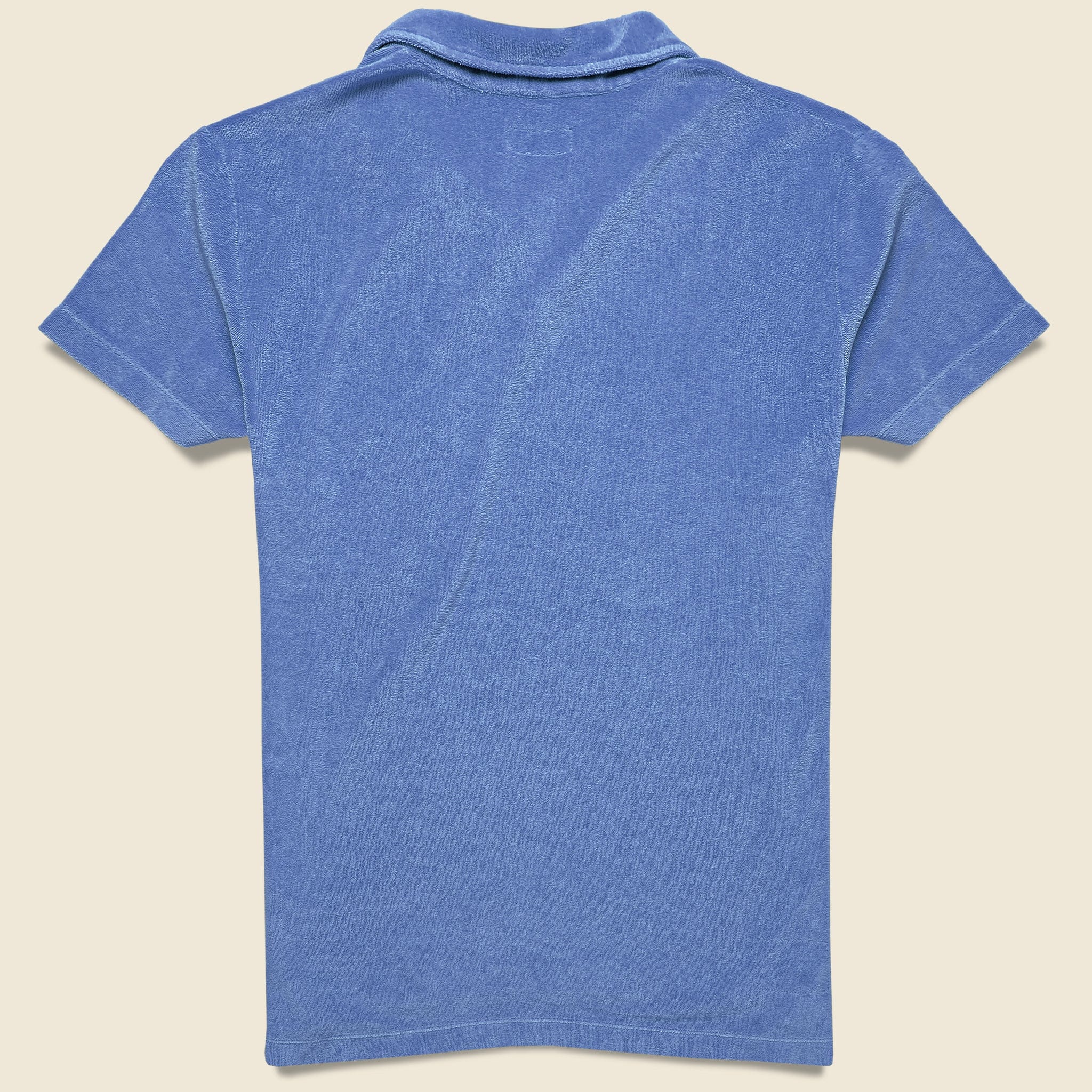 Terry Fleece Vacation Polo - Blue - Universal Works - STAG Provisions - Tops - S/S Knit