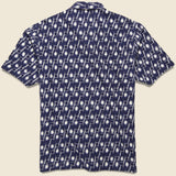Ikat Road Shirt - Indigo - Universal Works - STAG Provisions - Tops - S/S Woven - Other Pattern