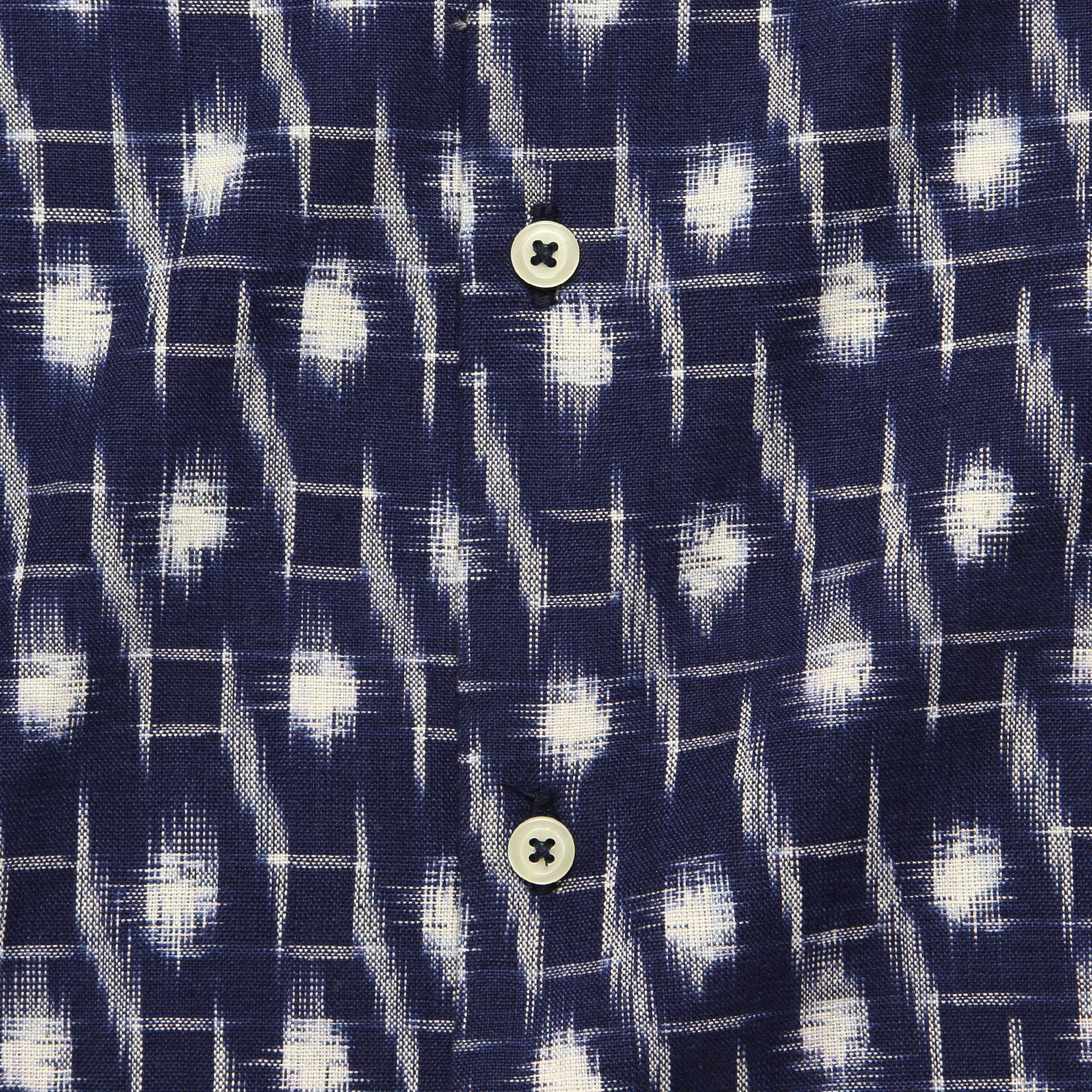 
                          Ikat Road Shirt - Indigo - Universal Works - STAG Provisions - Tops - S/S Woven - Other Pattern
                        