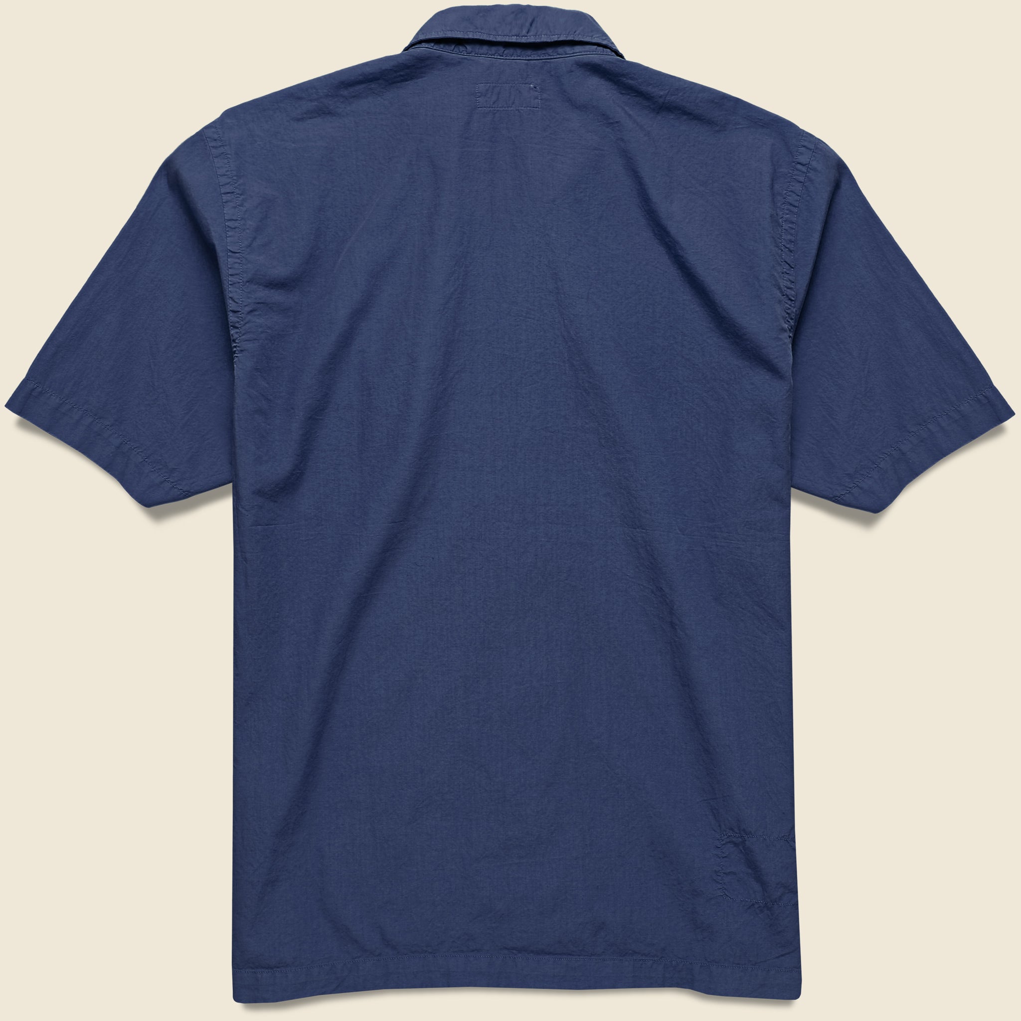 Organic Poplin Road Shirt - Navy - Universal Works - STAG Provisions - Tops - S/S Woven - Solid