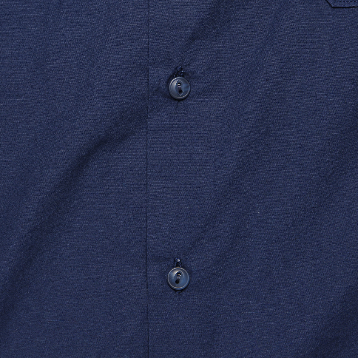 Organic Poplin Road Shirt - Navy