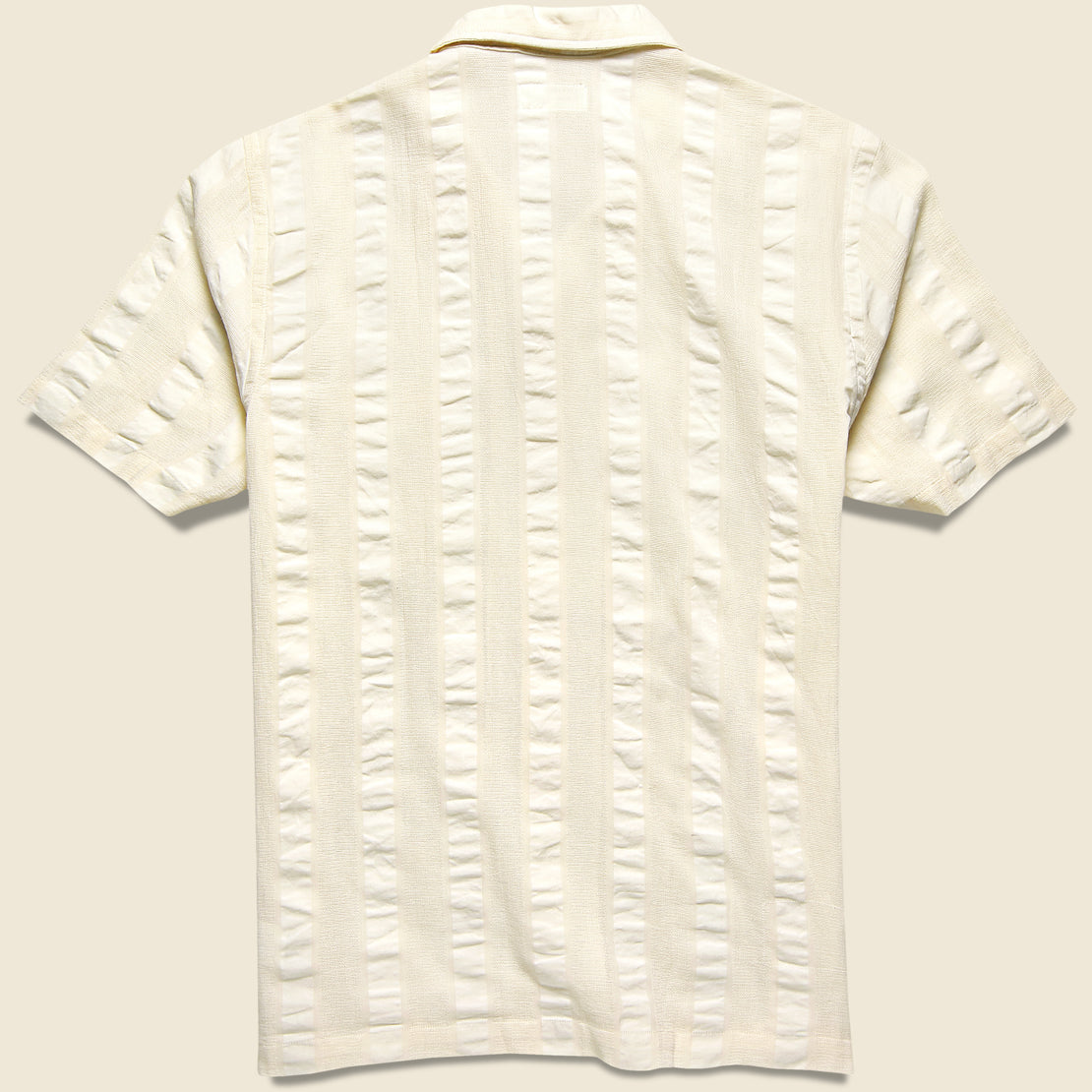Self Stripe Road Shirt - White - Universal Works - STAG Provisions - Tops - S/S Woven - Stripe