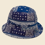 Bandana Bucket Hat - Indigo/Black - Universal Works - STAG Provisions - Accessories - Hats