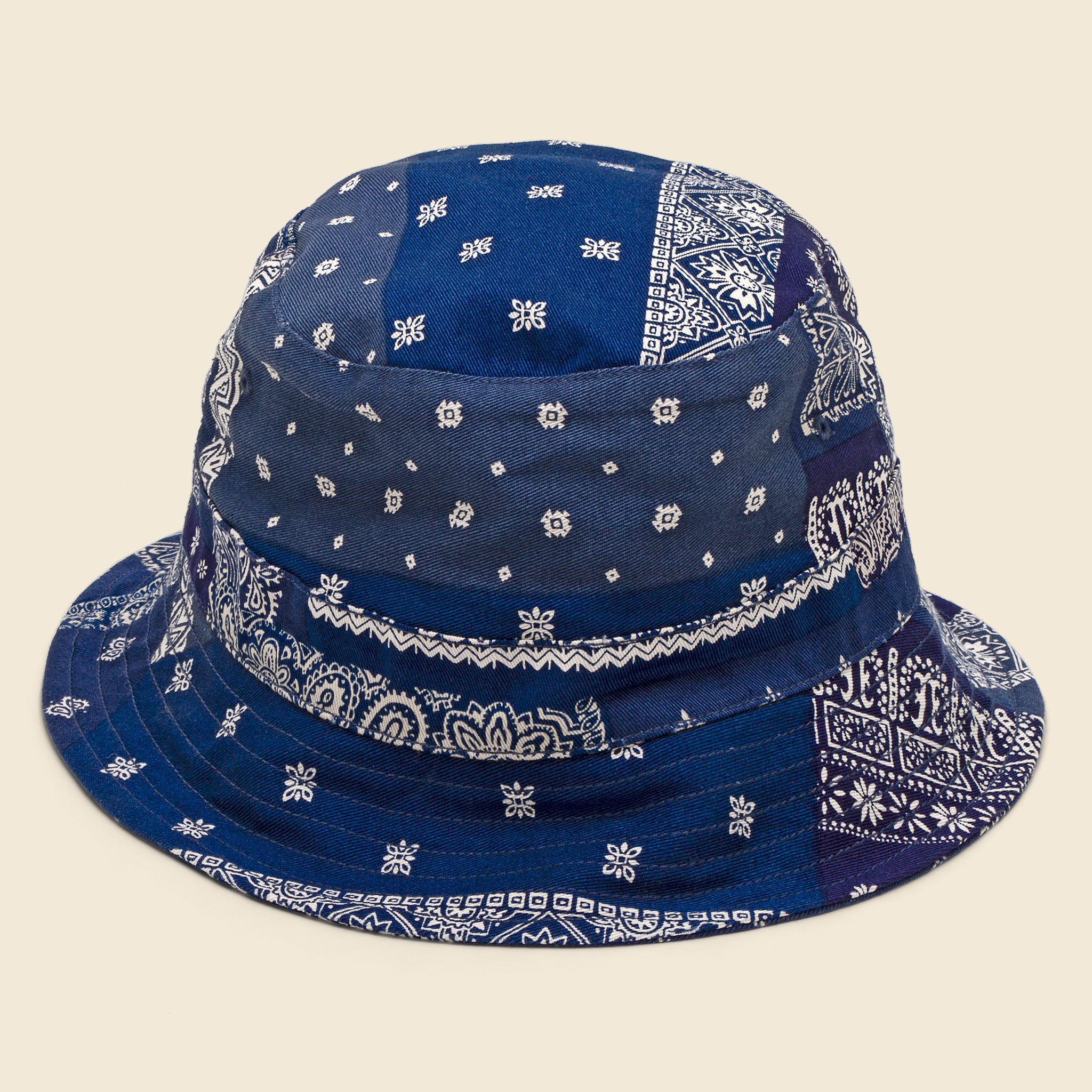 
                          Bandana Bucket Hat - Indigo/Black - Universal Works - STAG Provisions - Accessories - Hats
                        