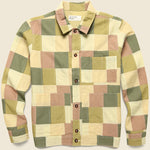 Patchwork Check Uniform Jacket - Sand - Universal Works - STAG Provisions - Outerwear - Coat / Jacket