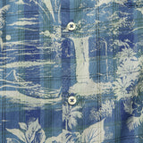 Tropical Check Road Shirt - Indigo - Universal Works - STAG Provisions - Tops - S/S Woven - Floral