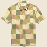 Patchwork Check Road Shirt - Sand - Universal Works - STAG Provisions - Tops - S/S Woven - Other Pattern