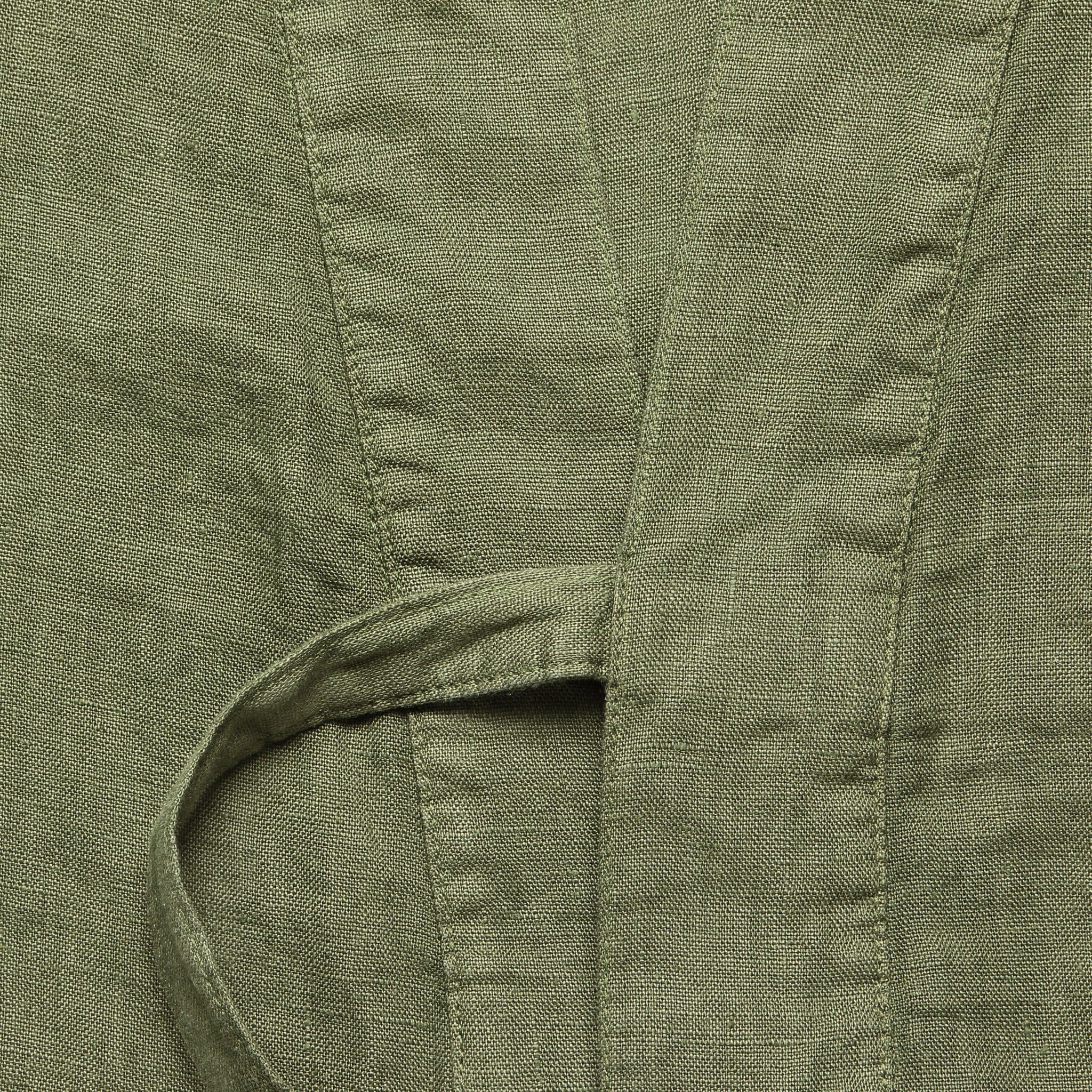 
                          Short Sleeve Linen Kyoto Workshirt - Bright Olive - Universal Works - STAG Provisions - Tops - S/S Woven - Solid
                        