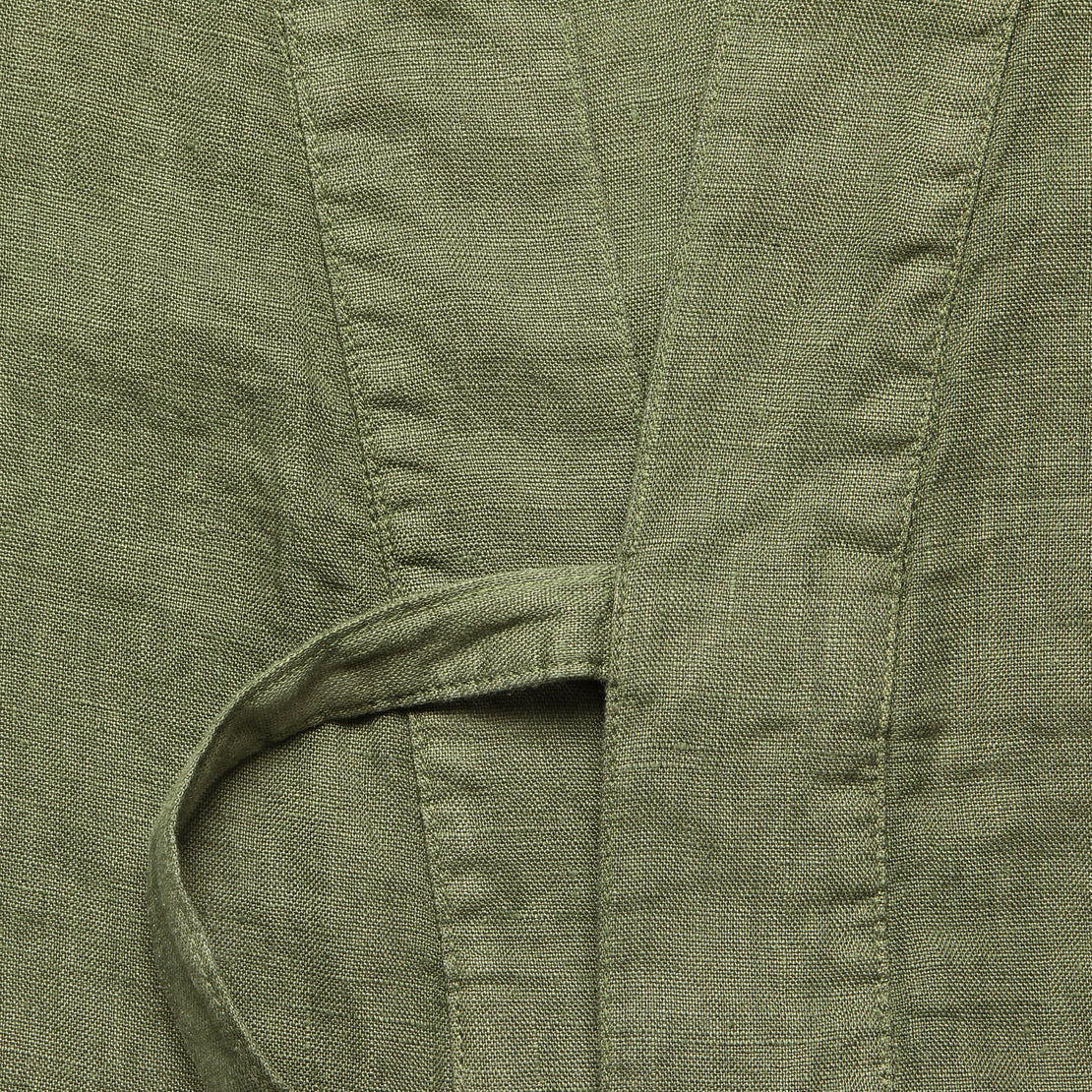 Short Sleeve Linen Kyoto Workshirt - Bright Olive - Universal Works - STAG Provisions - Tops - S/S Woven - Solid
