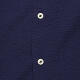 Bengal Seersucker Road Shirt - Navy - Universal Works - STAG Provisions - Tops - S/S Woven - Solid