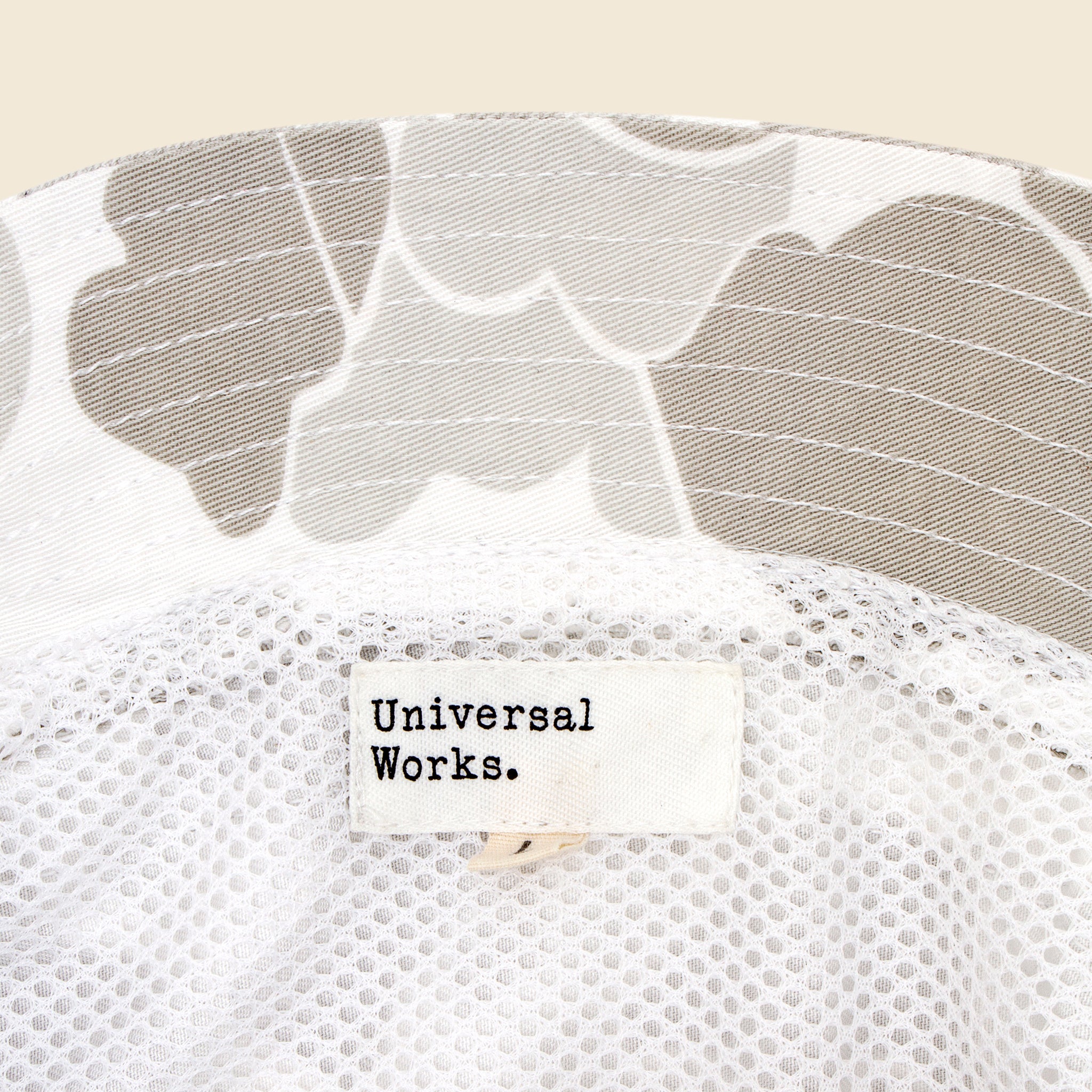 Cotton Camo Bucket Hat - Ecru - Universal Works - STAG Provisions - Accessories - Hats