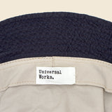 Merida Seersucker Bucket Hat - Navy - Universal Works - STAG Provisions - Accessories - Hats