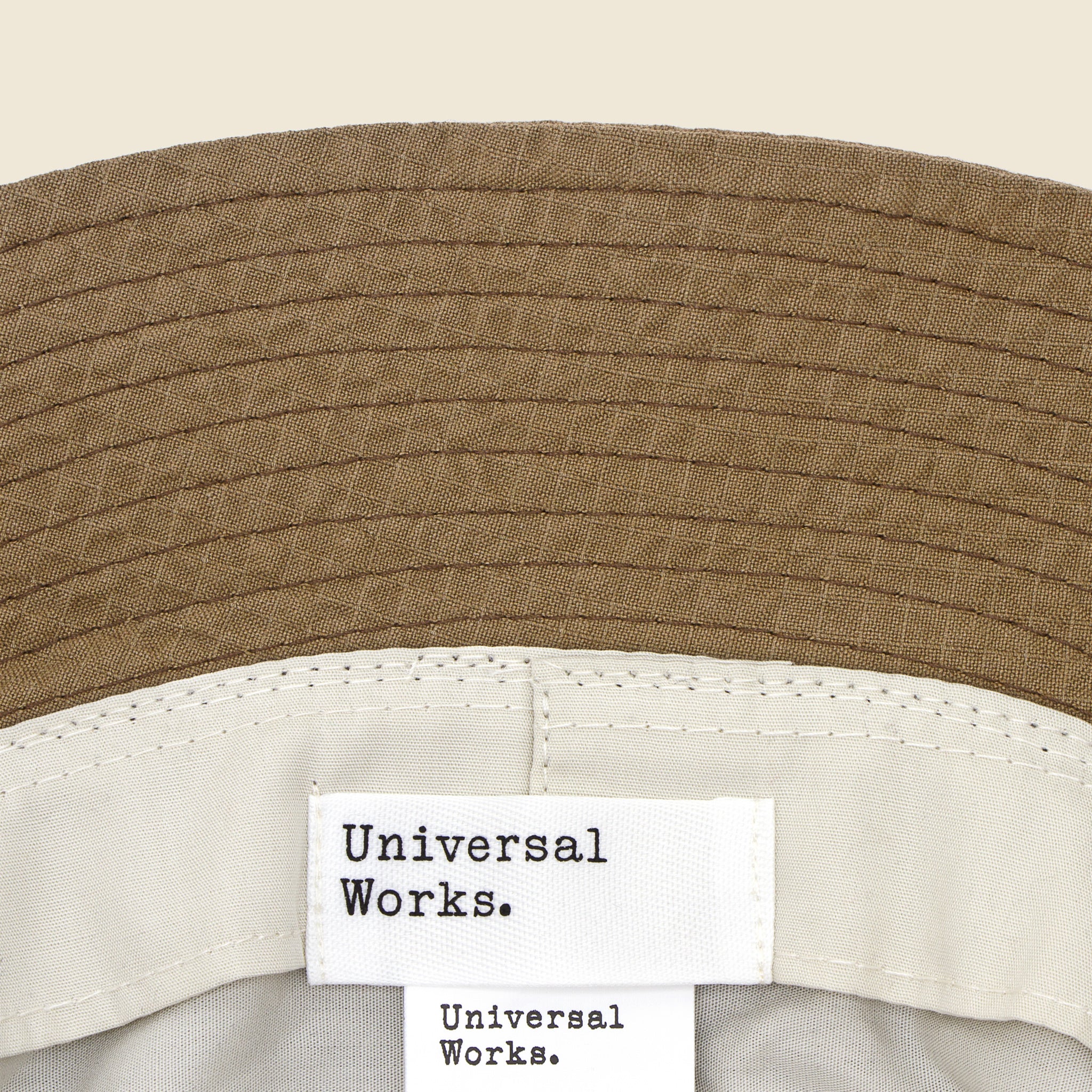 
                          Merida Seersucker Bucket Hat - Olive - Universal Works - STAG Provisions - Accessories - Hats
                        