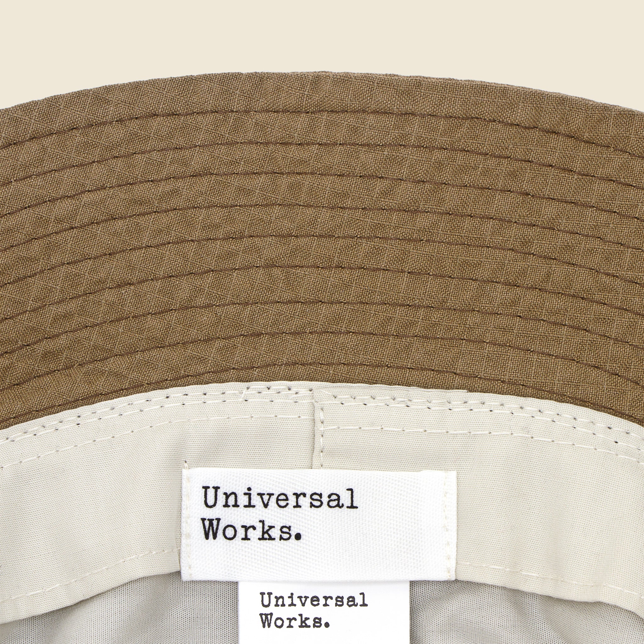 Merida Seersucker Bucket Hat - Olive - Universal Works - STAG Provisions - Accessories - Hats