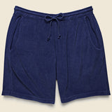 Terry Fleece Beach Short - Ink Blue - Universal Works - STAG Provisions - Shorts - Lounge