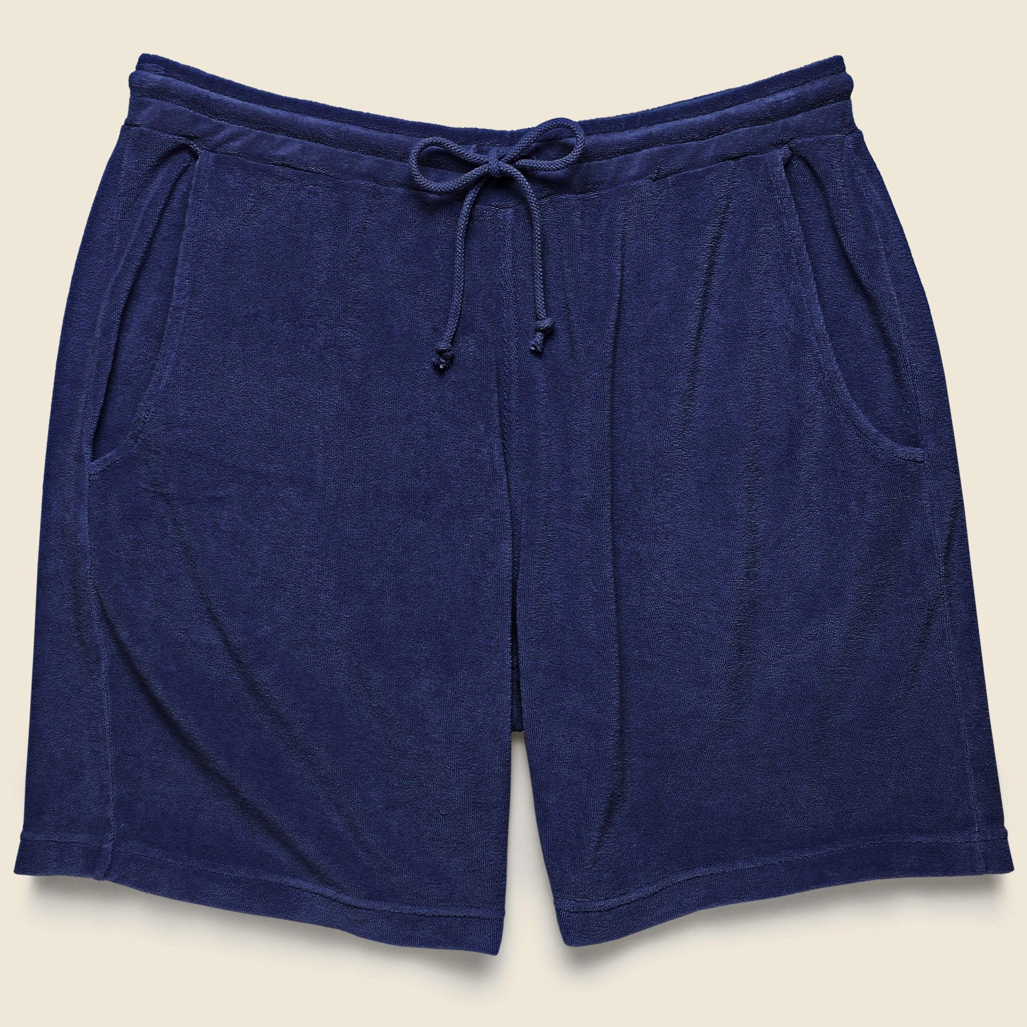 Terry Fleece Beach Short - Ink Blue - Universal Works - STAG Provisions - Shorts - Lounge