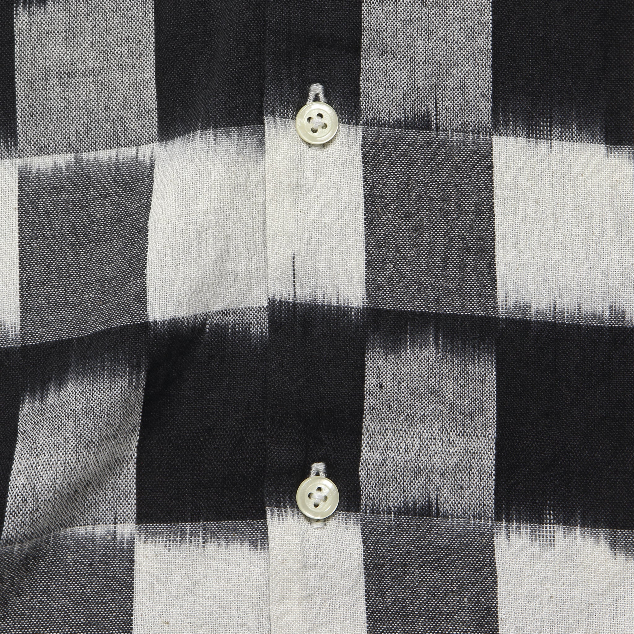 
                          Check Ikat Road Shirt - Black/White - Universal Works - STAG Provisions - Tops - S/S Woven - Other Pattern
                        