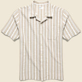 Togo Stripe Road Shirt - Sand - Universal Works - STAG Provisions - Tops - S/S Woven - Stripe