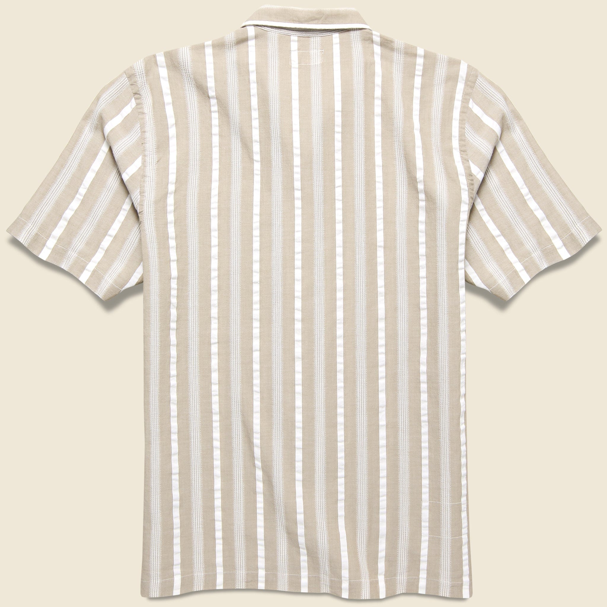 
                          Togo Stripe Road Shirt - Sand - Universal Works - STAG Provisions - Tops - S/S Woven - Stripe
                        