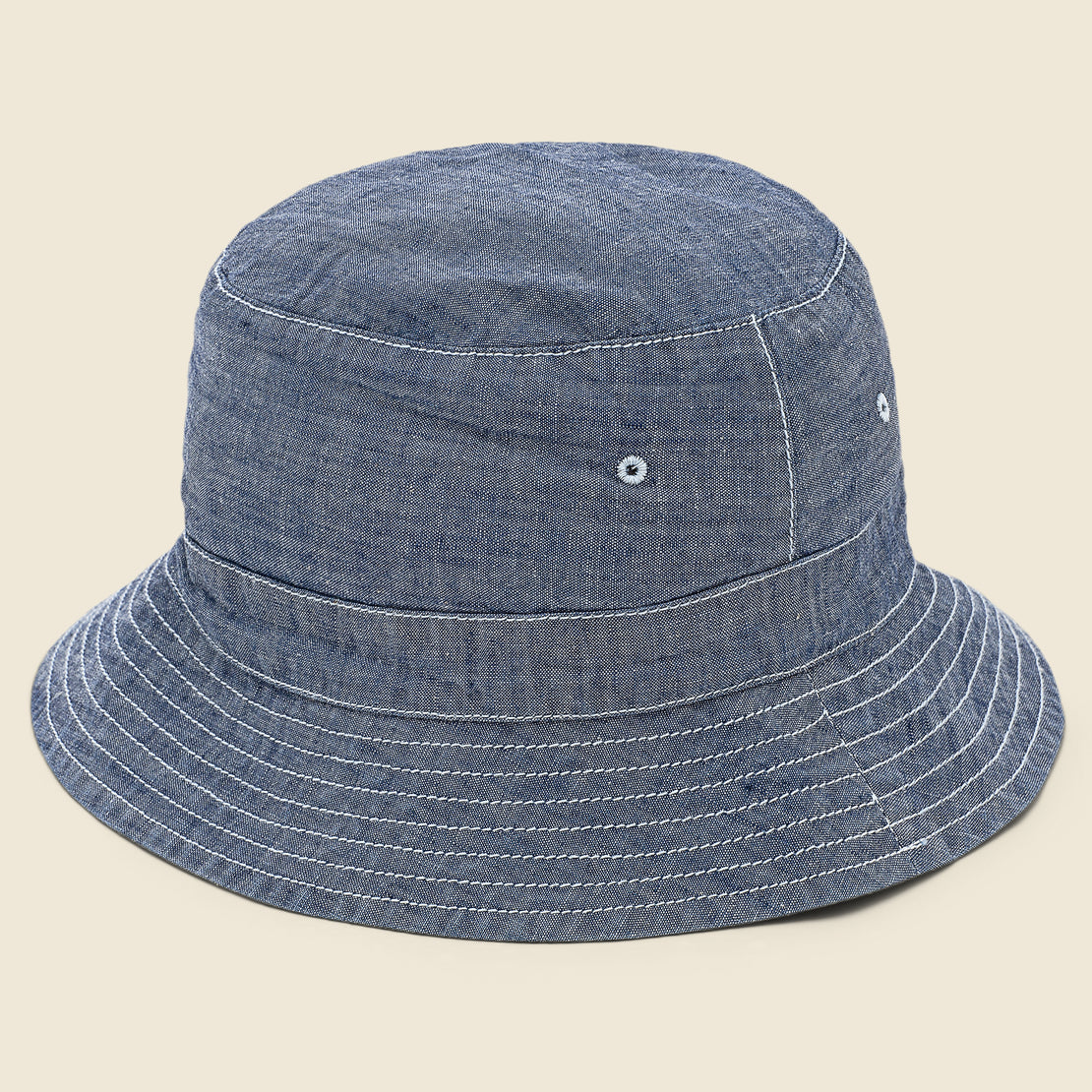 Universal Works Chambray Bucket Hat - Indigo
