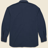 Seersucker Travail Shirt - Navy - Universal Works - STAG Provisions - Outerwear - Shirt Jacket