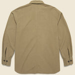 Seersucker Travail Shirt - Olive - Universal Works - STAG Provisions - Outerwear - Shirt Jacket