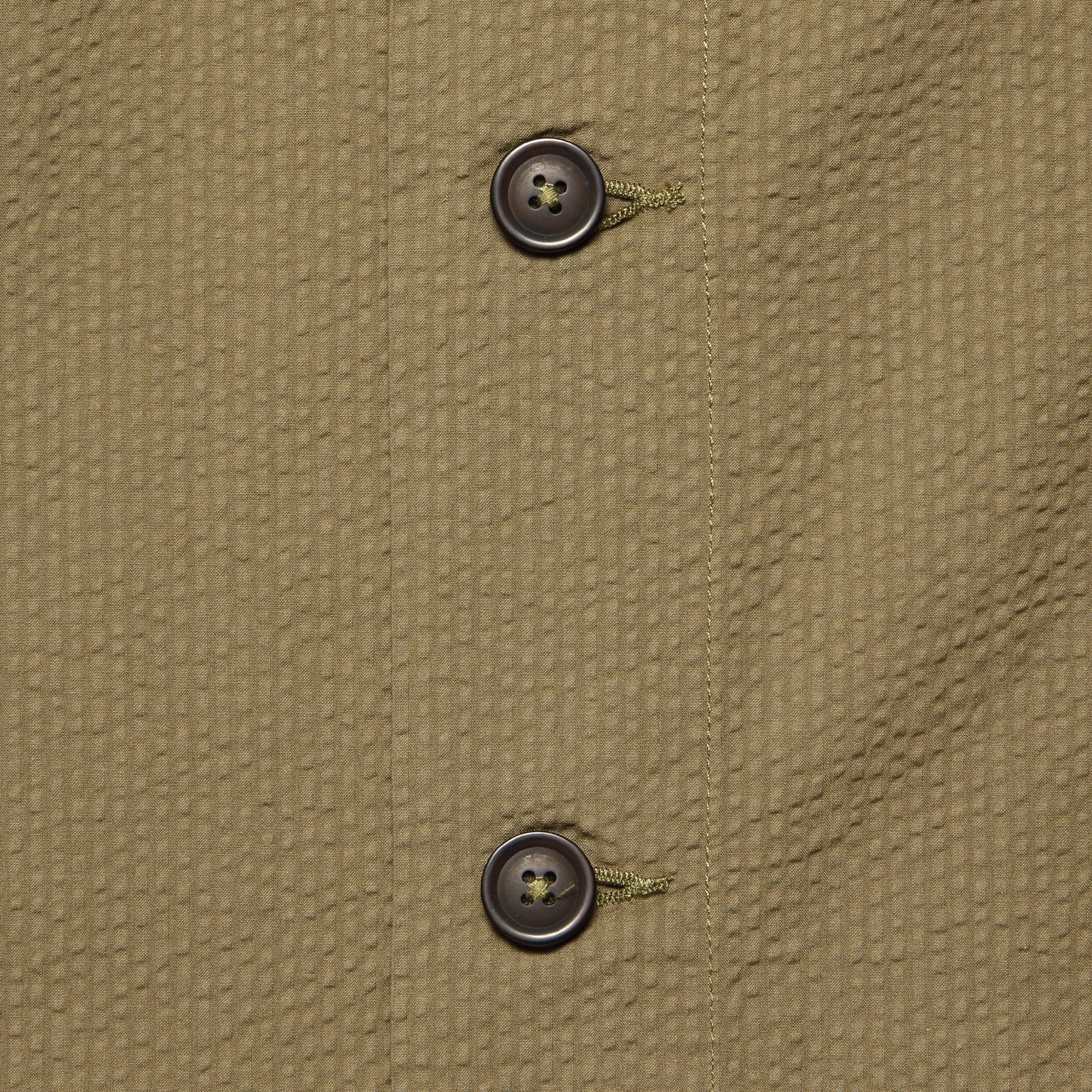 Seersucker Travail Shirt - Olive - Universal Works - STAG Provisions - Outerwear - Shirt Jacket