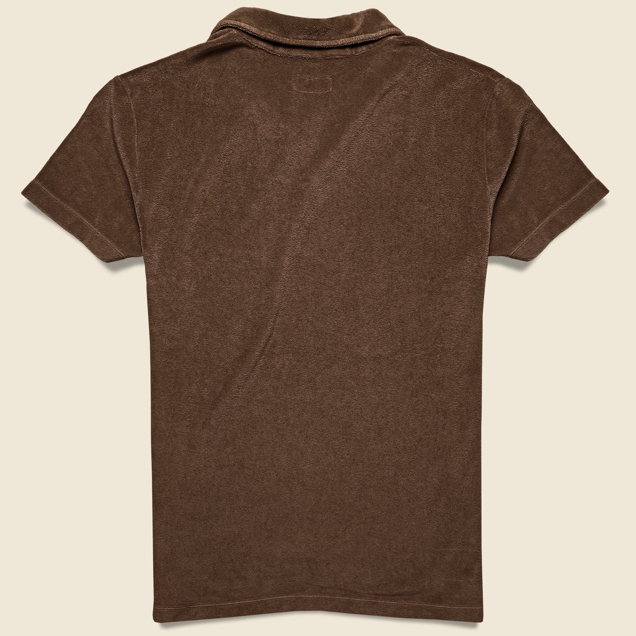 Terry Fleece Vacation Polo - Brown - Universal Works - STAG Provisions - Tops - S/S Knit