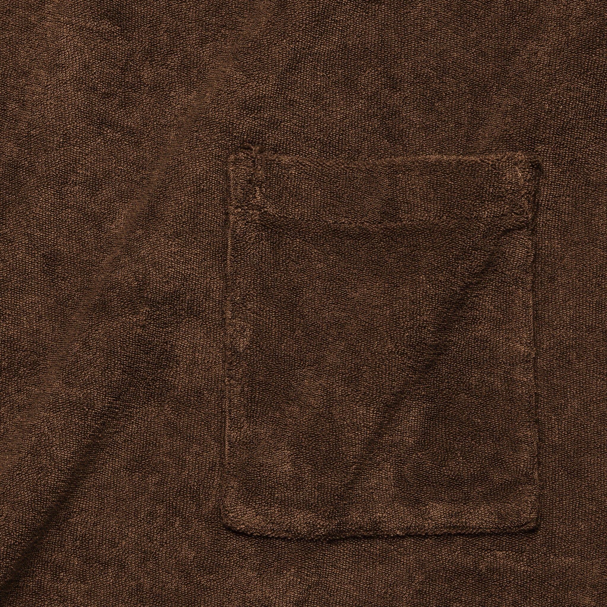 Terry Fleece Vacation Polo - Brown - Universal Works - STAG Provisions - Tops - S/S Knit