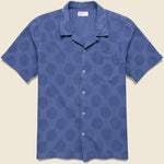 Dot Print Road Shirt - Blue - Universal Works - STAG Provisions - Tops - S/S Woven - Dot